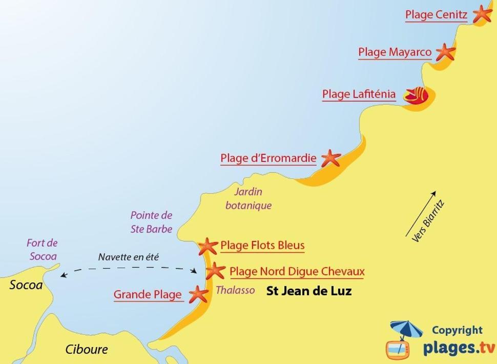 Urdina Lägenhet Saint-Jean-de-Luz Exteriör bild